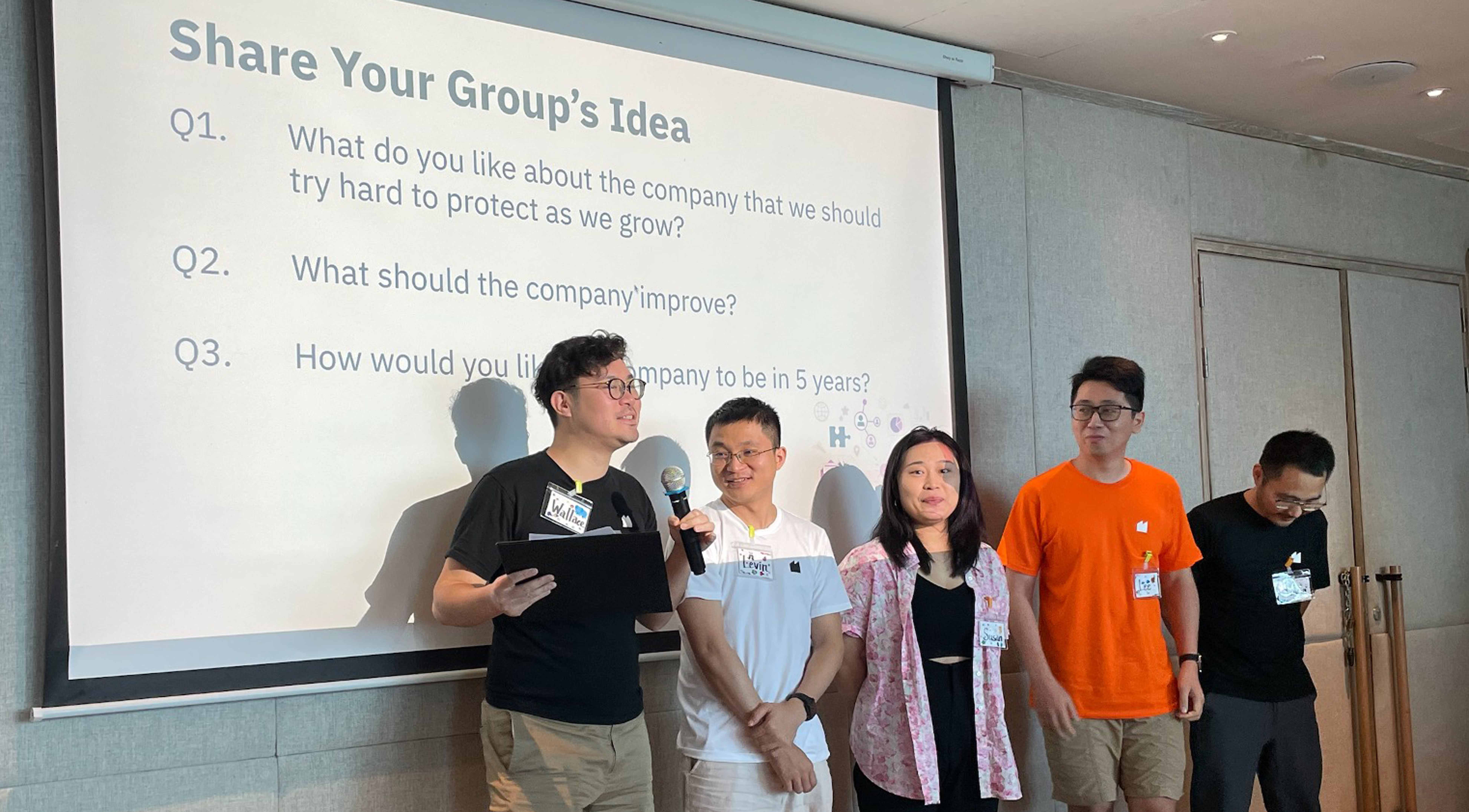 チームでのプレゼン