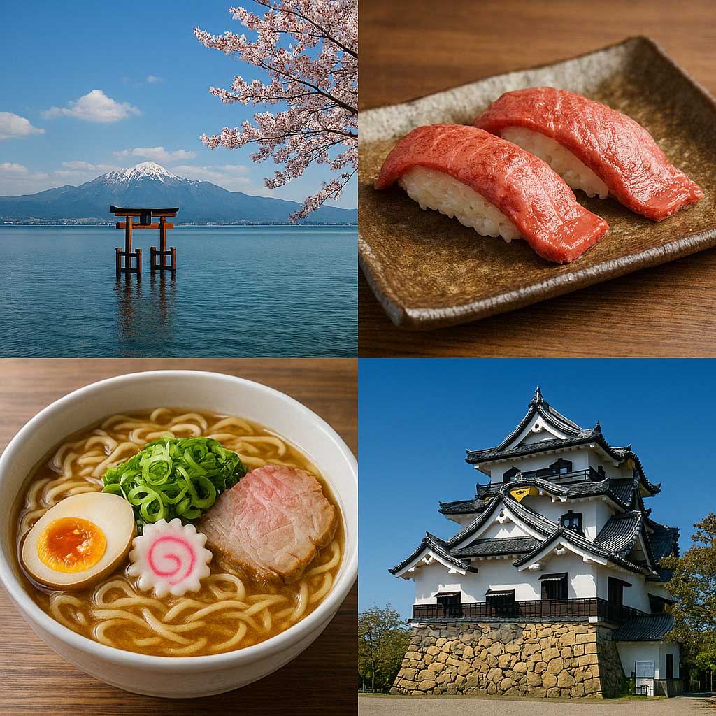 滋賀の美しい風景とグルメ